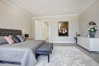 Master Bedroom Interior With King Size Bed