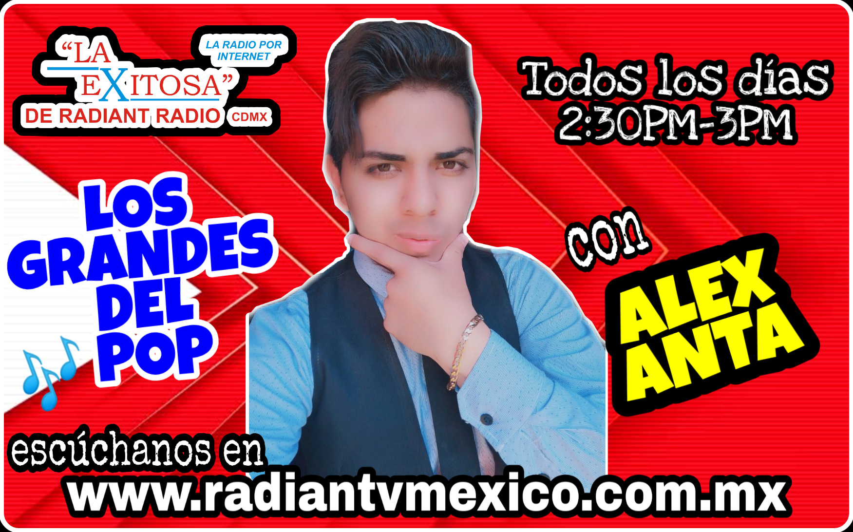 LOS GRANDES DEL POP LA EXITOSA DE RADIANTV CON ALEX ANTA ALEXJR 