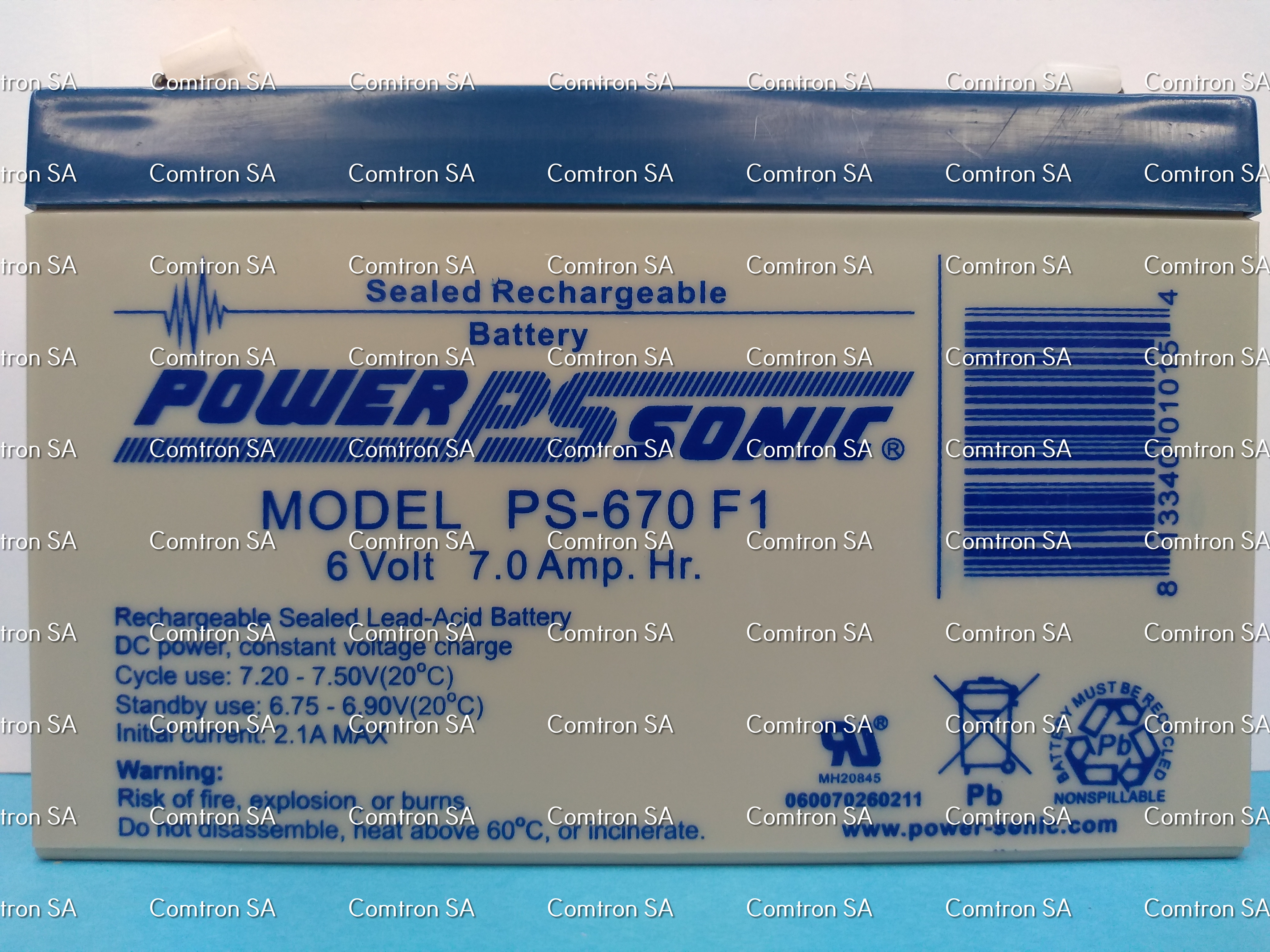 PS-670F1
6 Volt
12.0 Amp. Hr.