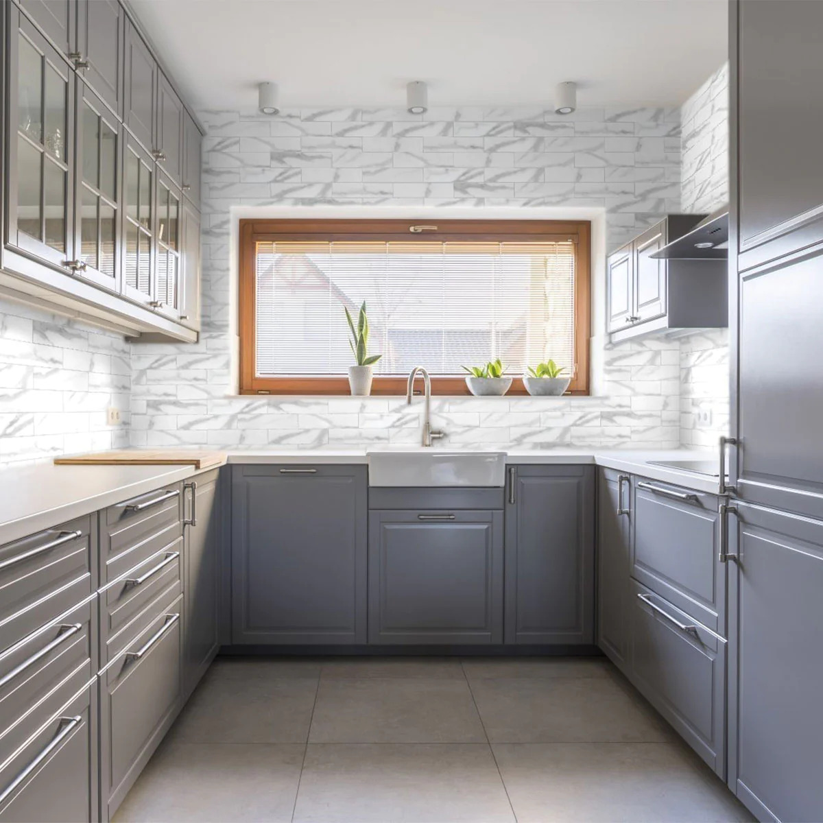 Raffino Artisan-Statuario Valore 3"x12" Ceramic Wall Tile