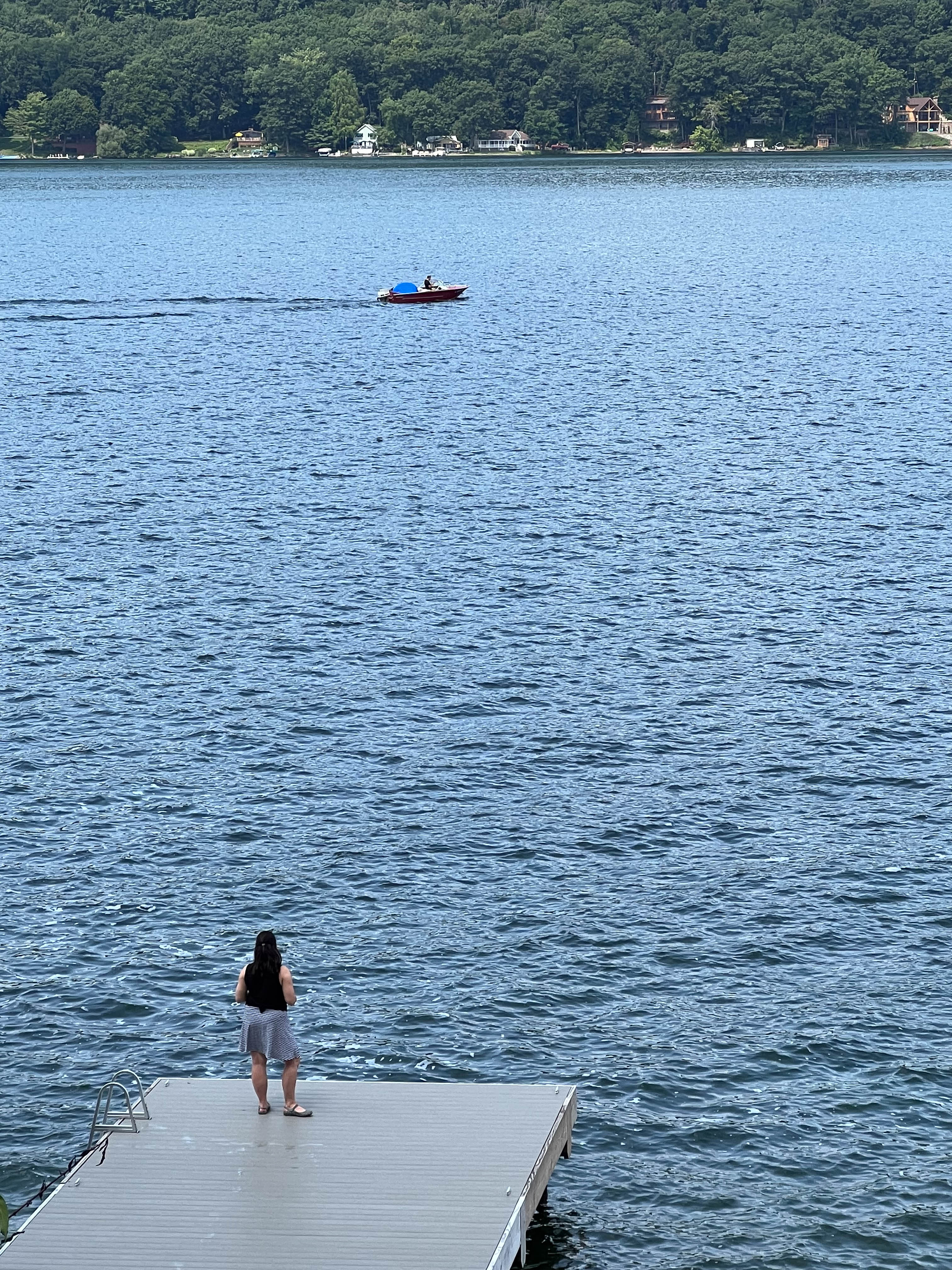 Uncle Ray took us out on his boat on Keuka Lake