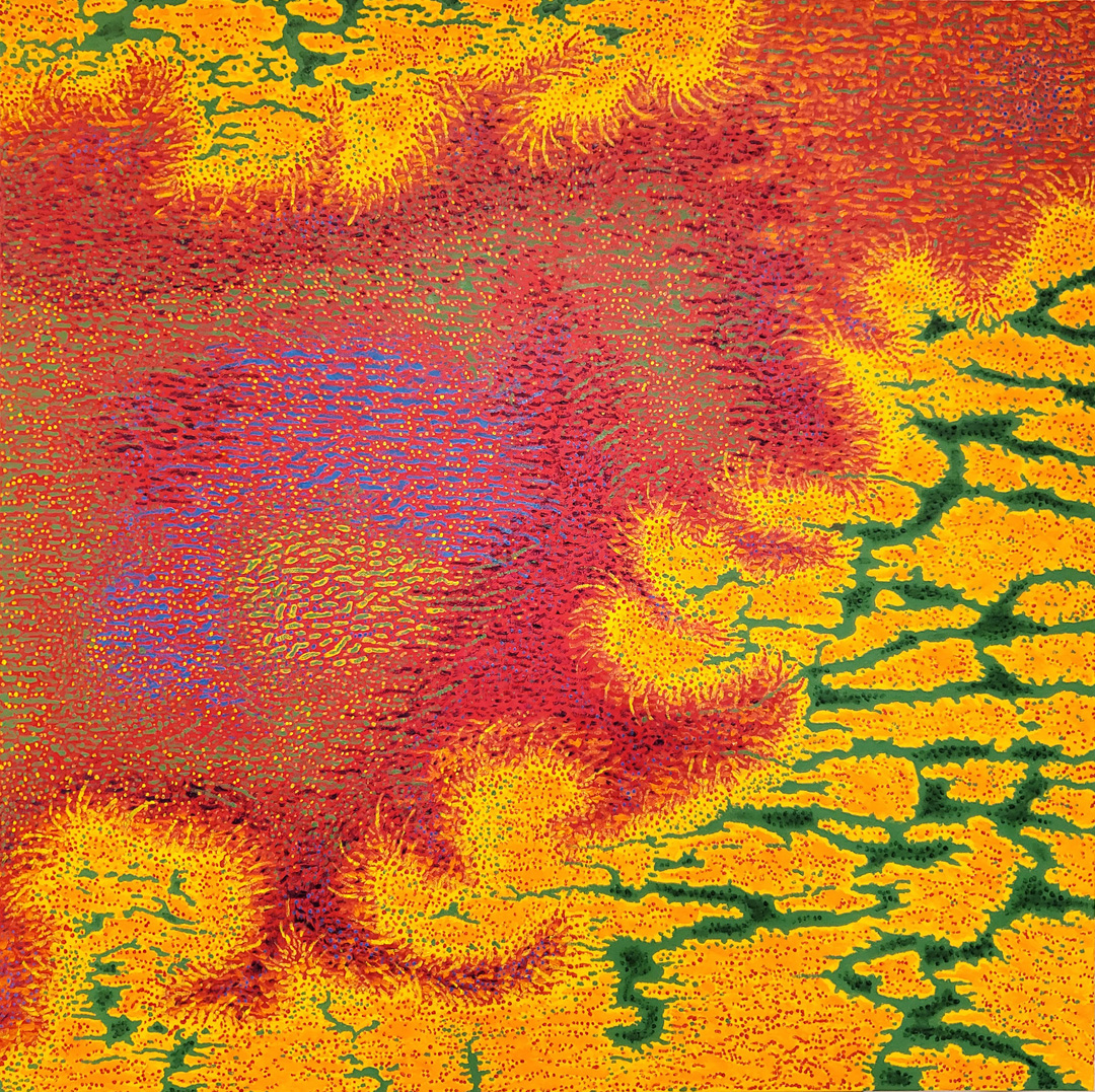 Whirling Twirling Swirling (Oil on Canvas, 36"x36")