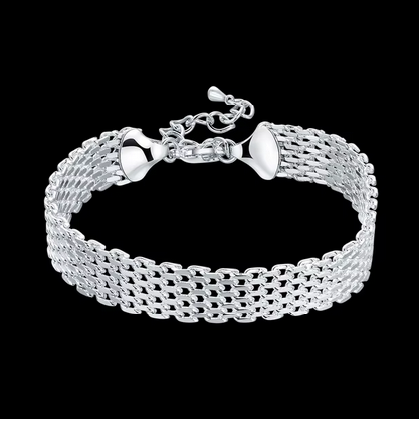 Noble Nice Chain Solid Bracelet for Women Men Charms Party Gift Wedding Fashion Jewelry Hot Model