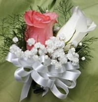 &quot;FRESH&quot;  Two  Rose Corsage
     $27.50