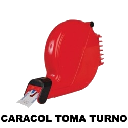 Caracol rojo para tomo turnos