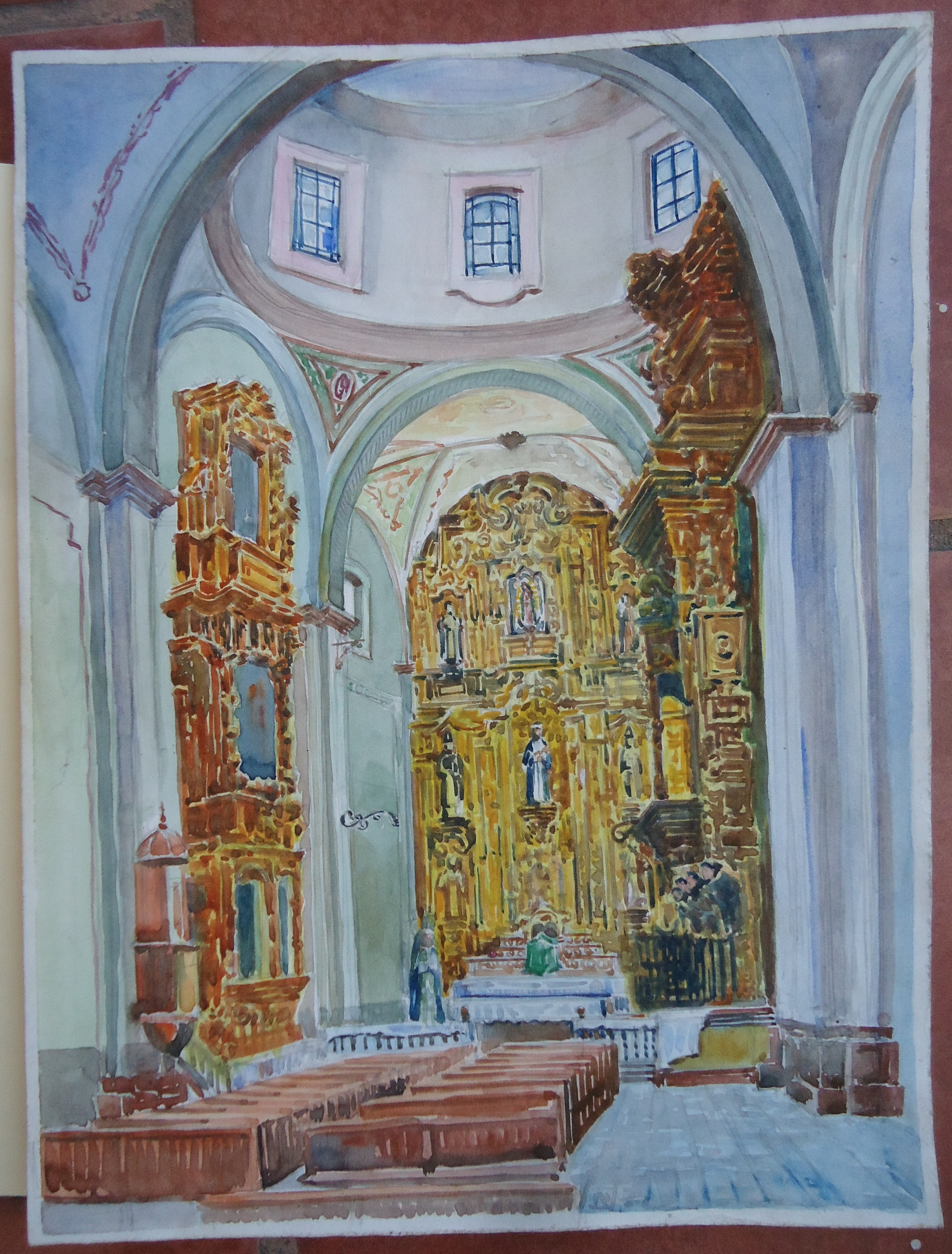 3
Rufino Tamayo
Iglesia de las Rosas
Acuarela