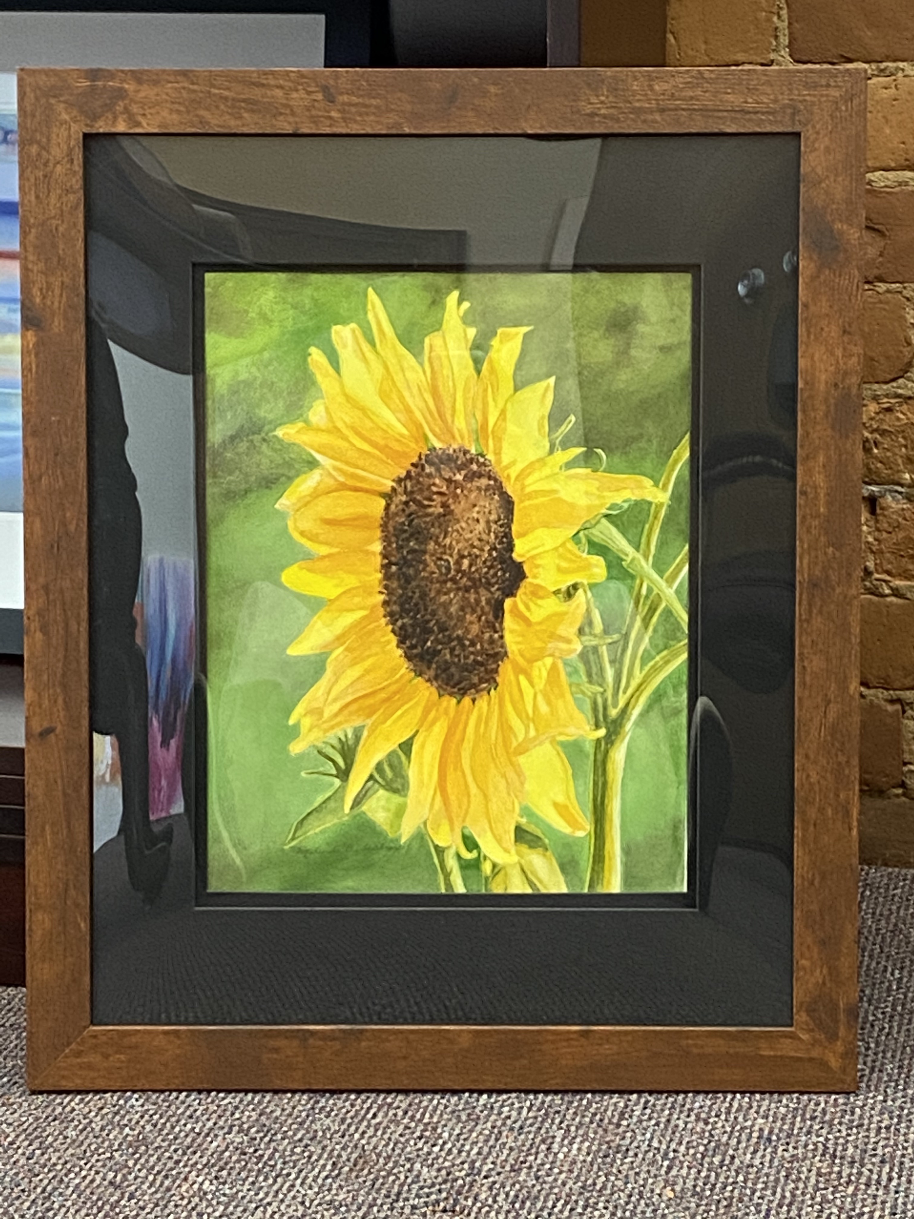 Sunflower
watercolor
11" X 14"
$300.