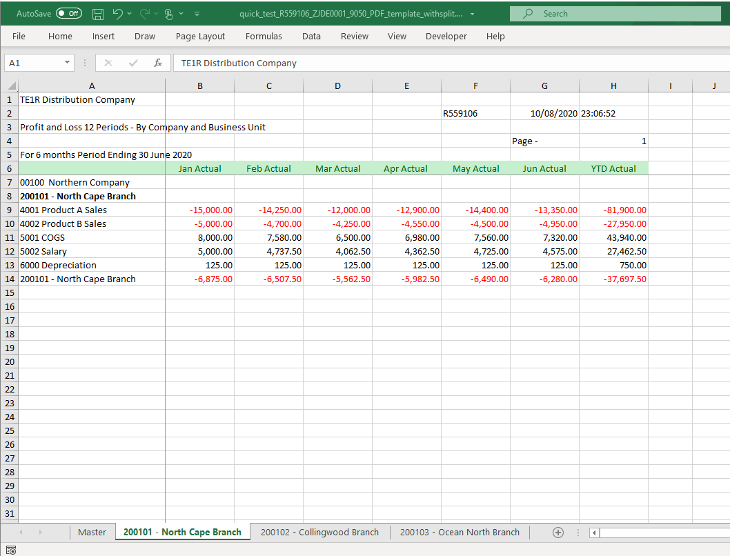 Data split into Sheets - Split Sheet 1