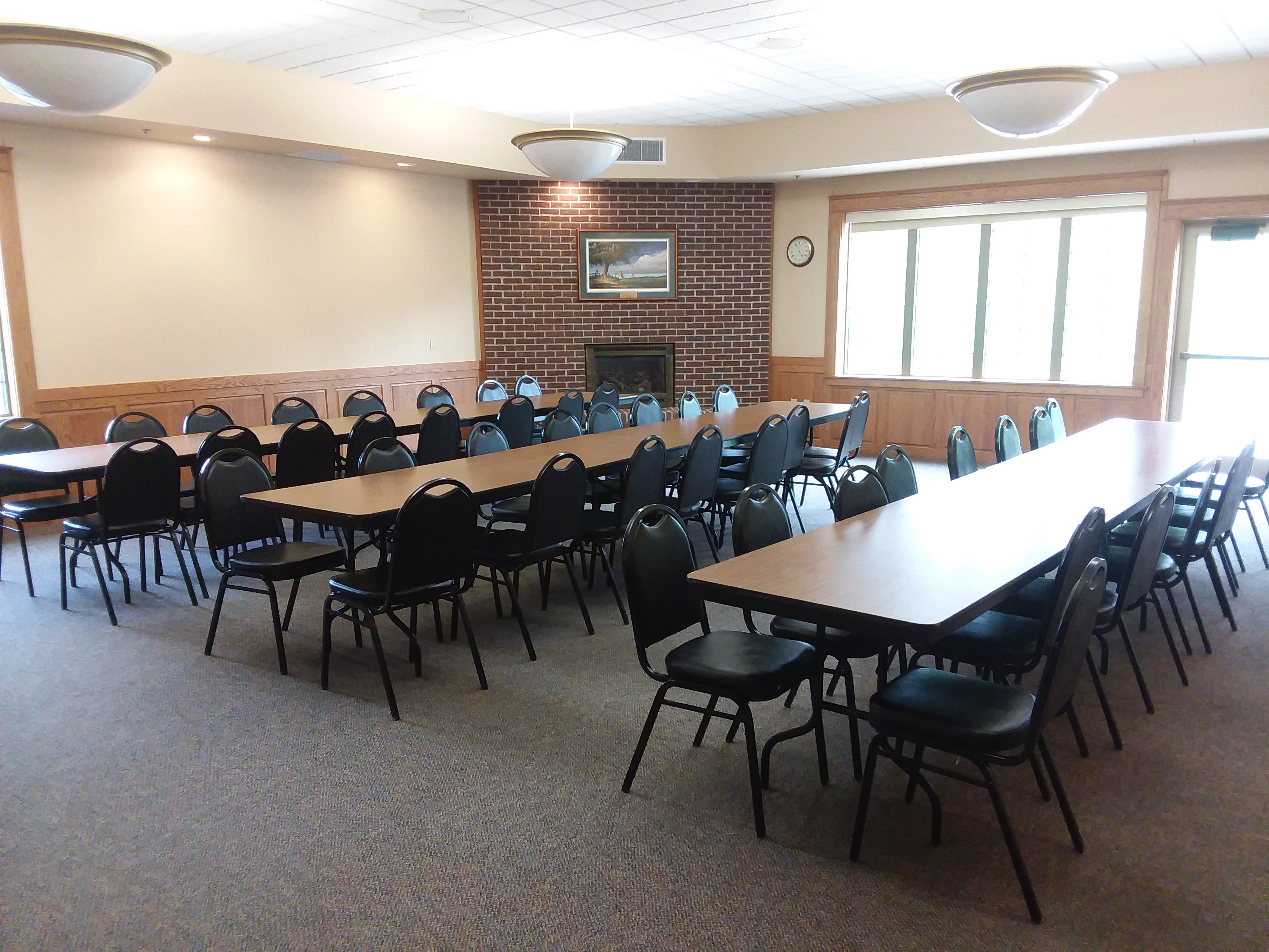 Sprague Room with Table Rows for Meeting