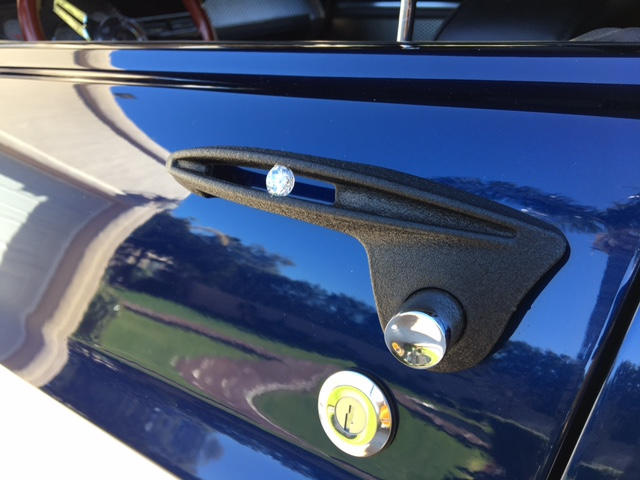 Gemstone Door Handle set with 3 ct diamond look a like