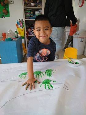 Boy Hand Painting