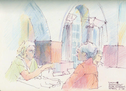 Lunch in the Academy Restaurant, RA