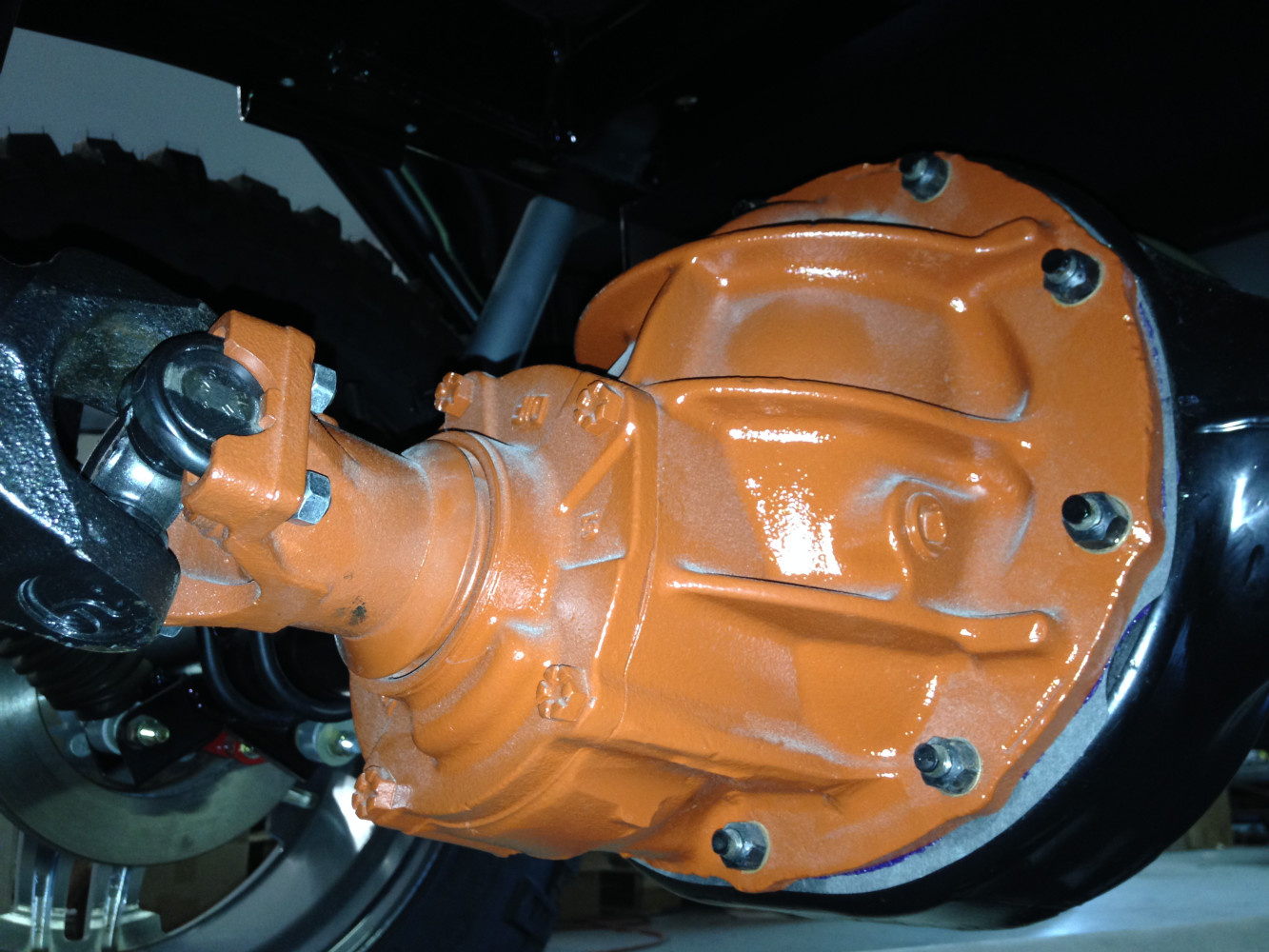 Rebuilt rear end with 411 gears.