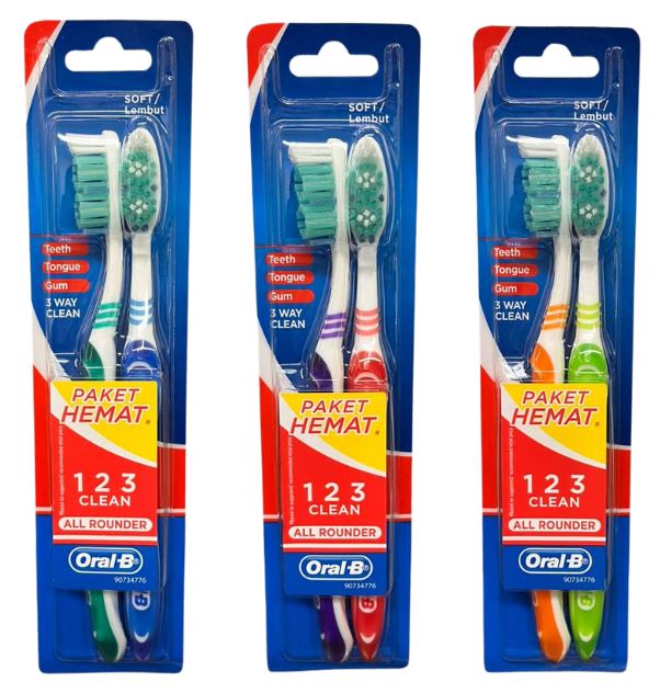 390095
123 ROUNDER SOFT 2CT ORAL-B TOOTHBRUSH
UPC 4902430390095
96 PC/PK
