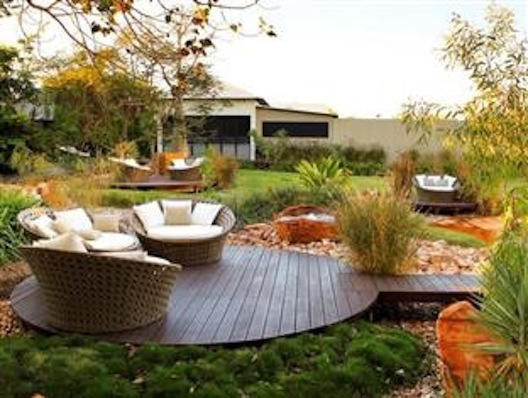 What materials do you prefer for sitting areas - wood, flagstone, gravel, mulch? Creating separate rooms in your space allows for experiences to happen. 