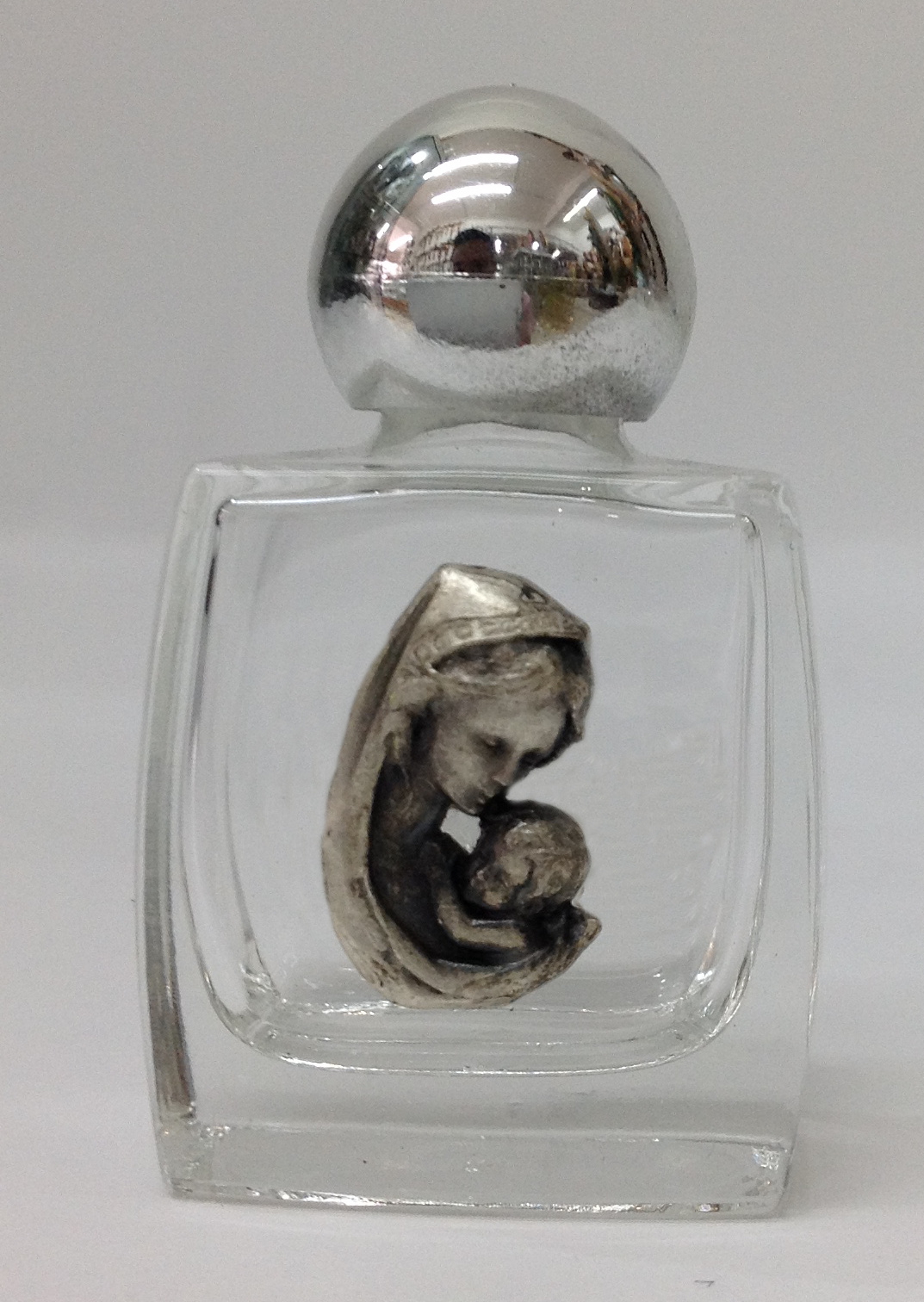 BOTELLA CON IMAGEN DE VIRGEN MARÍA