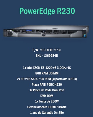 Dell Power Edge r230 unitecsys Dell Power Edge r230 unitecsys