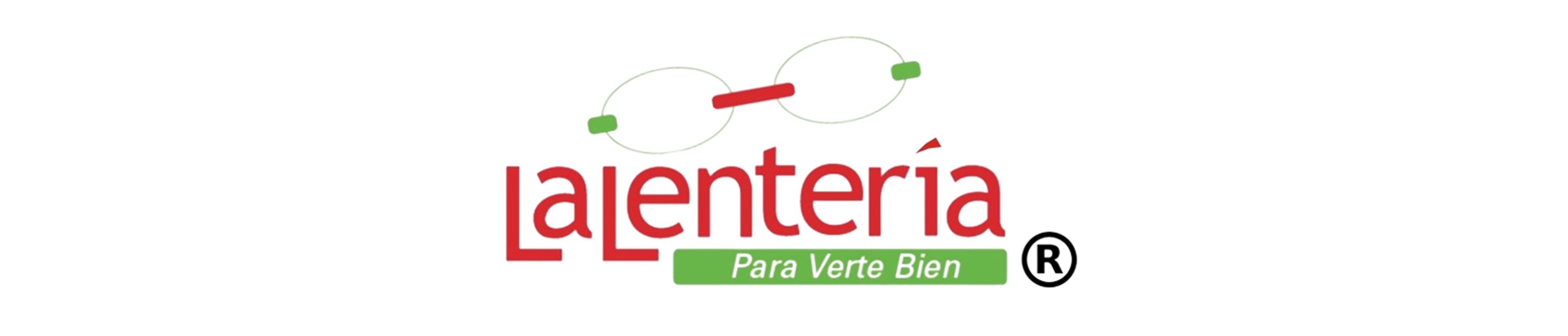 Logotipo de La Lentería con eslogan 'Para Verte Bien', fondo blanco.