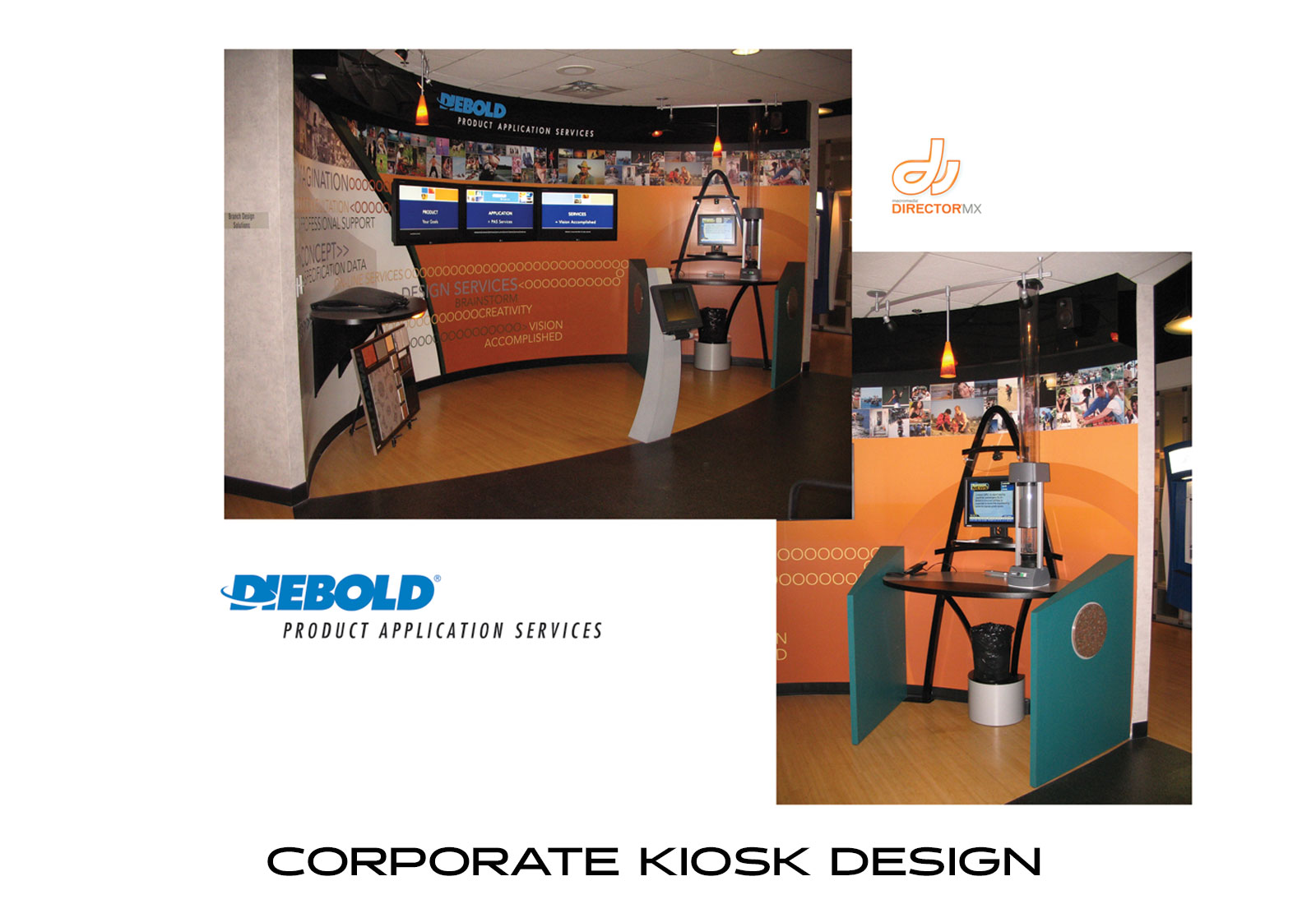 Display hall kiosk design