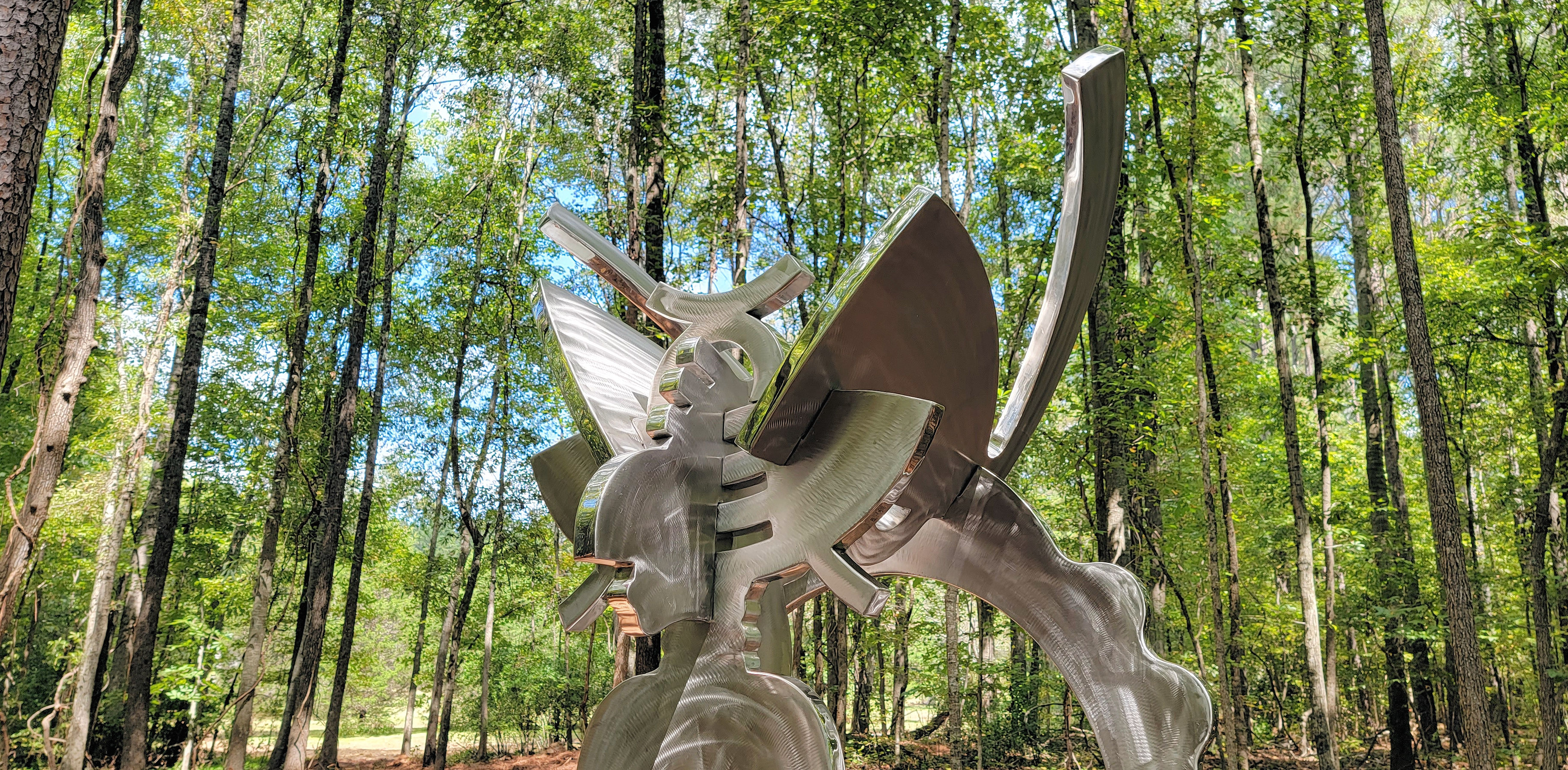 Serenity for Shango, 2022
Fabricated Stainless Steel, 27’ x 27’ x 9’
Serenbe Community, Chattahoochee Hills, GA