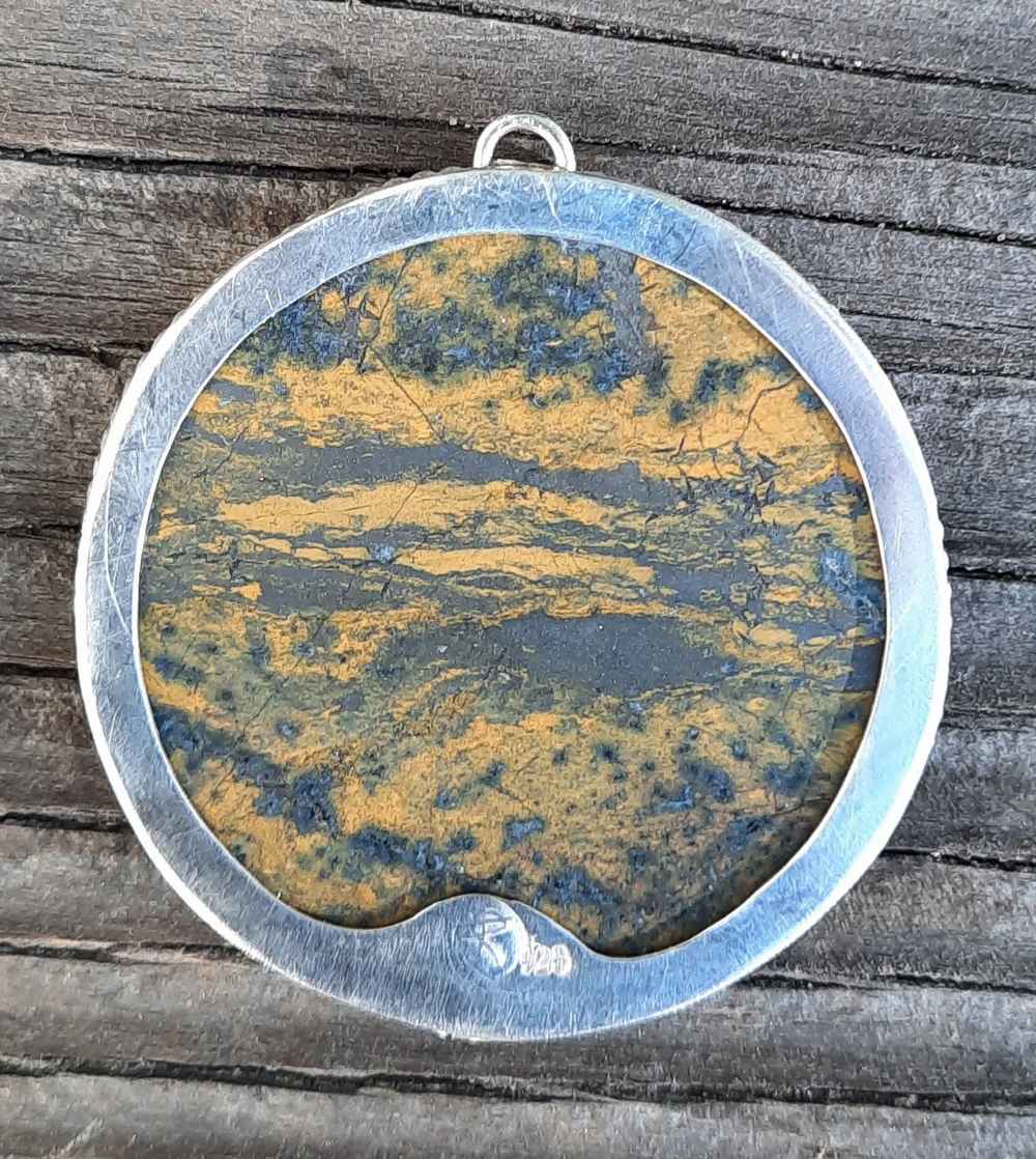 JPn011b Jasper and Silver Pendant