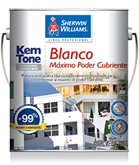 KEM-TONE Máximo poder Cubriente es una pintura vinil-acrílica que permite ocultar las imperfecciones de las superficies gracias a su Acabado Perfecto, le brinda una excelente calidad de pintado, así mismo le ofrece el máximo poder cubriente lo que favorece el rendimiento, la apariencia y la supervisión de obra.
