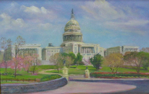 Kushnir, US Capitol, 8x12, Oil