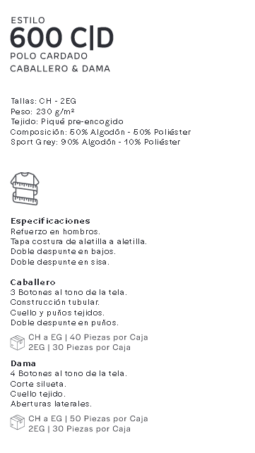 DESCRIPCION ESTILO 600