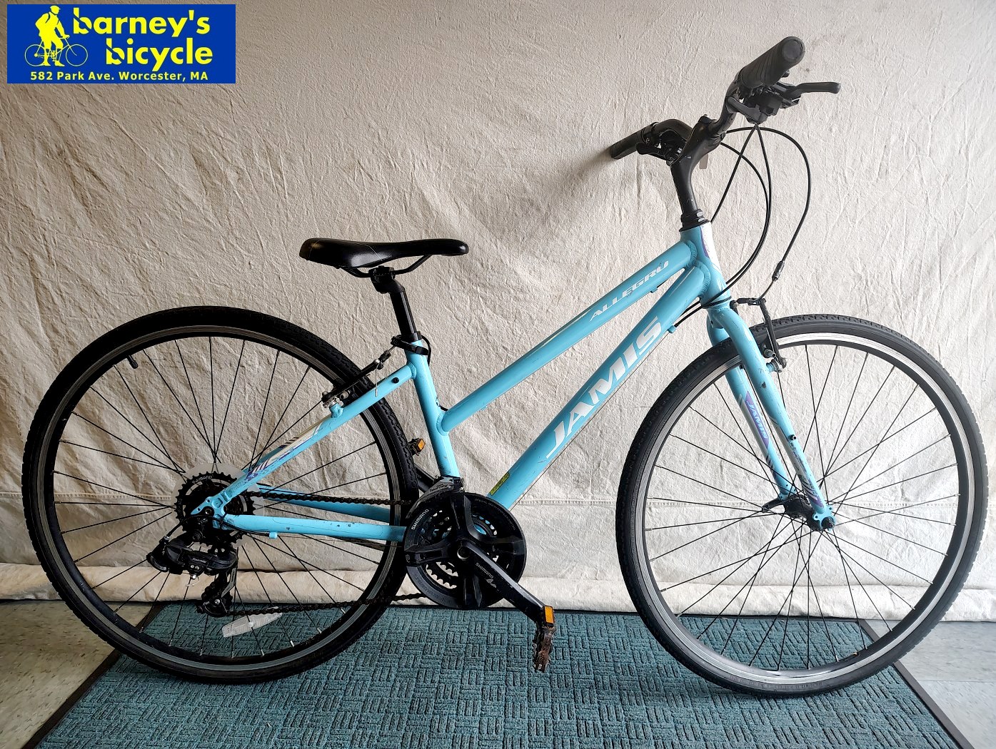 Jamis  Allegro
Frame Size: 14" XS / Rider Height: 5'1-5'4
Price: $369.00 (Professionally Tuned)
