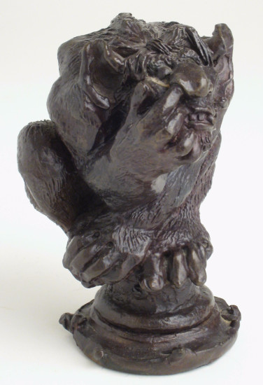 Black Pawn (#3 - chess piece)
Artist: Bill Girard, Royal Oak, MI
Formerly collection of Allen Abramson
Photo courtesy of Ken Weikal, Farmington Hills, MI. 