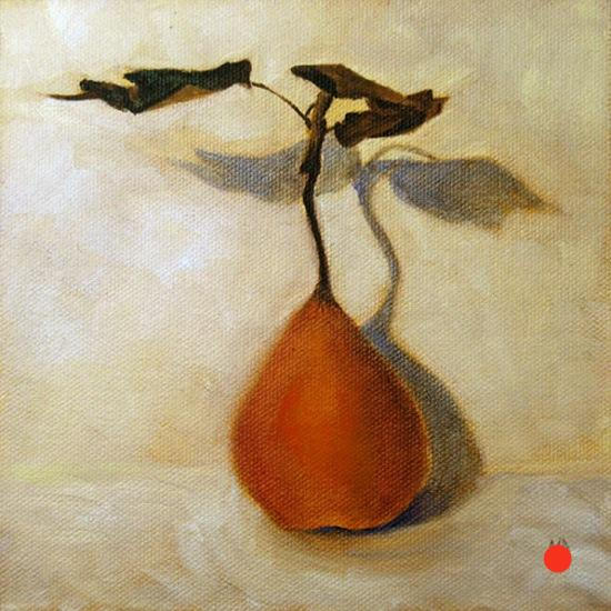 Baby Bosc
6x6 
Oil on panel