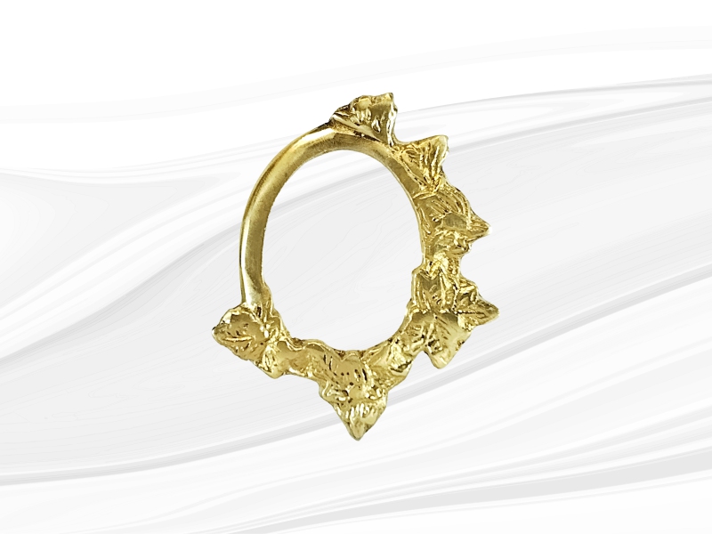 Moldura em bronze floral [MBF-P1]