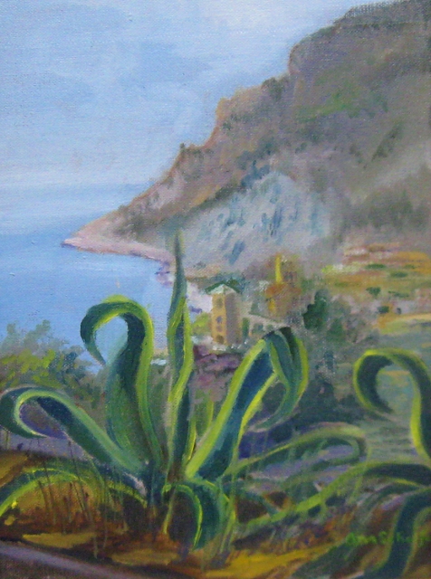 Schaefer, Monterusso View, 12" x 9" Oil