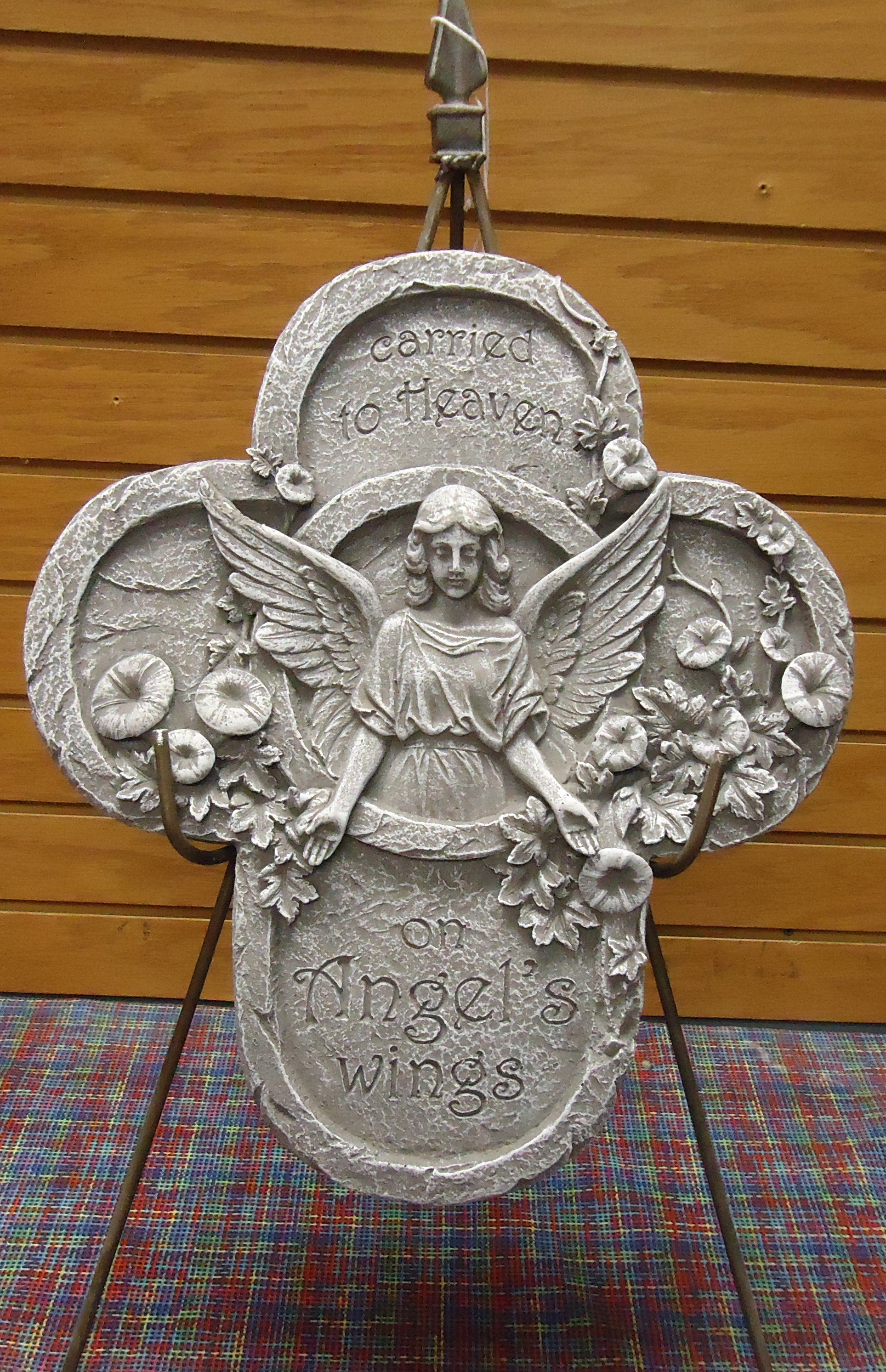 (70) "Concrete" Memorial Stone
(Carried To Heaven On Angel's Wings)
$60.00