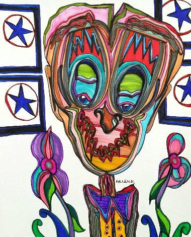 Title: Party. 11 x 14. Framed.  Pen and Pencil on paper. All artwork
copyrighted©. .
