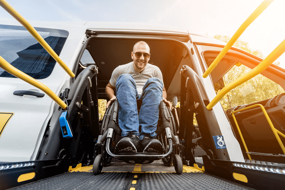 Wheelchair/Scooter Lift out of Van