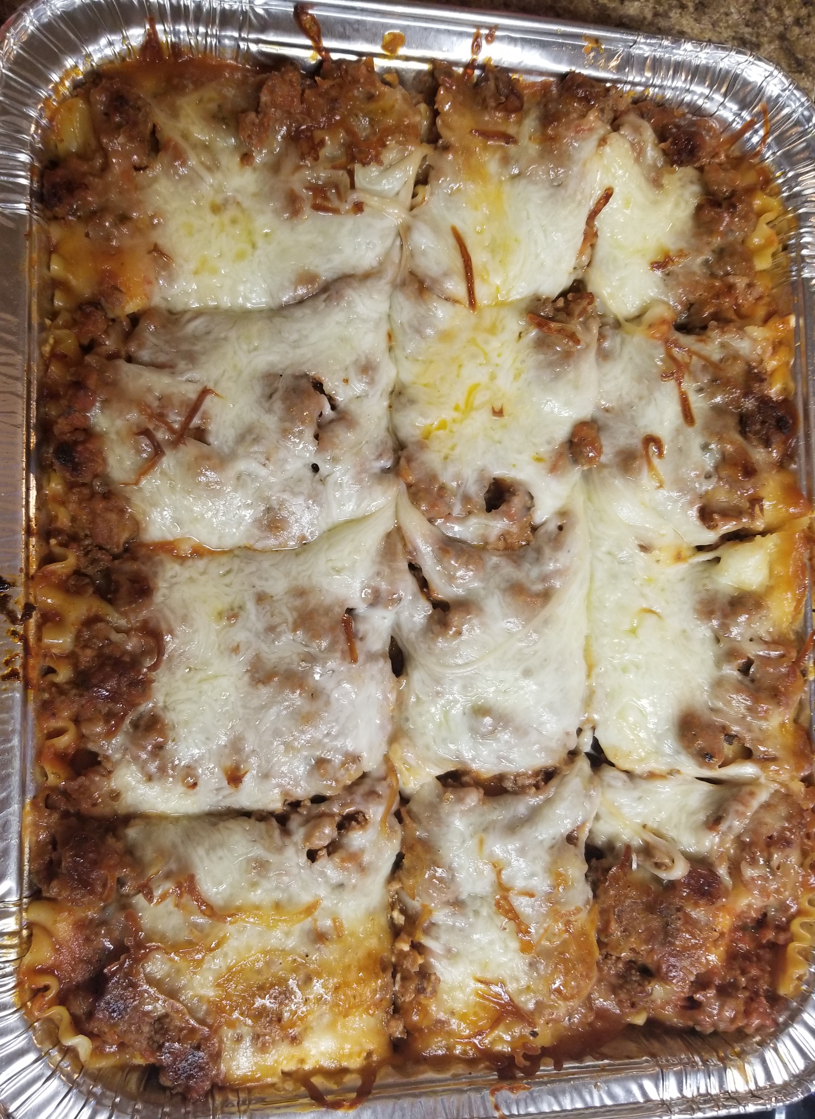 3-Cheese and -Meat Lasagna