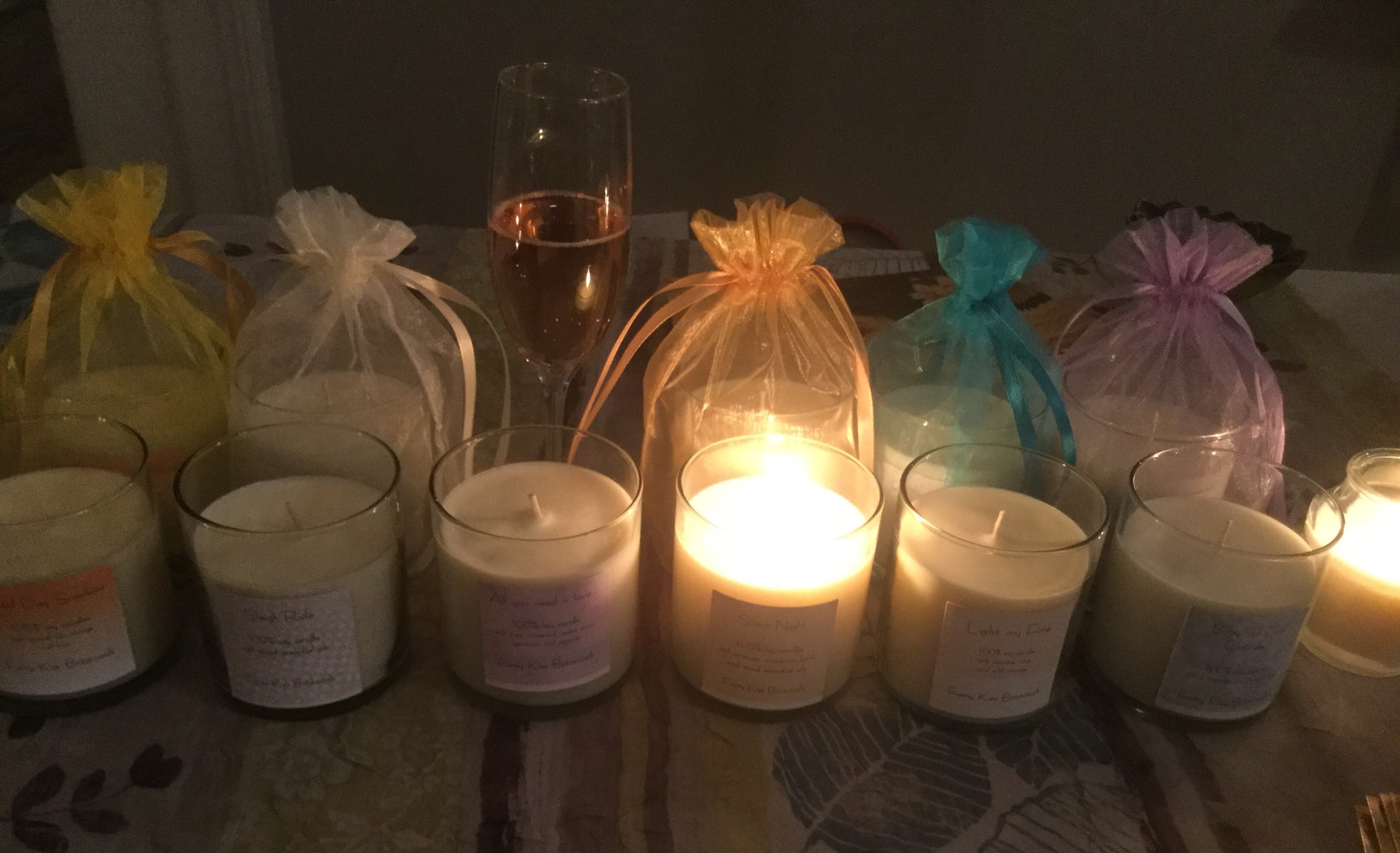 Soy candles, choose from 6 fragrances and can be custom blended for you.