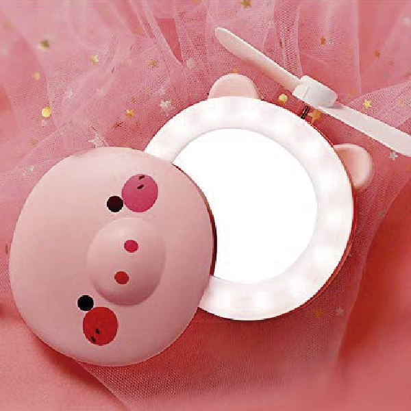 ESPEJO DE PUERQUITO
 CON VENTILADOR Y  LAMPARA
9292