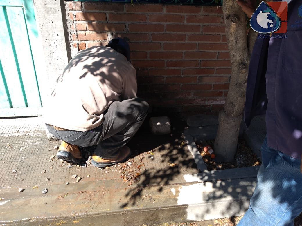 CANCELACIÓN DE TOMA POR FUGA EN C. STA. TERESITA COL. AVIACION 1a. SECC.