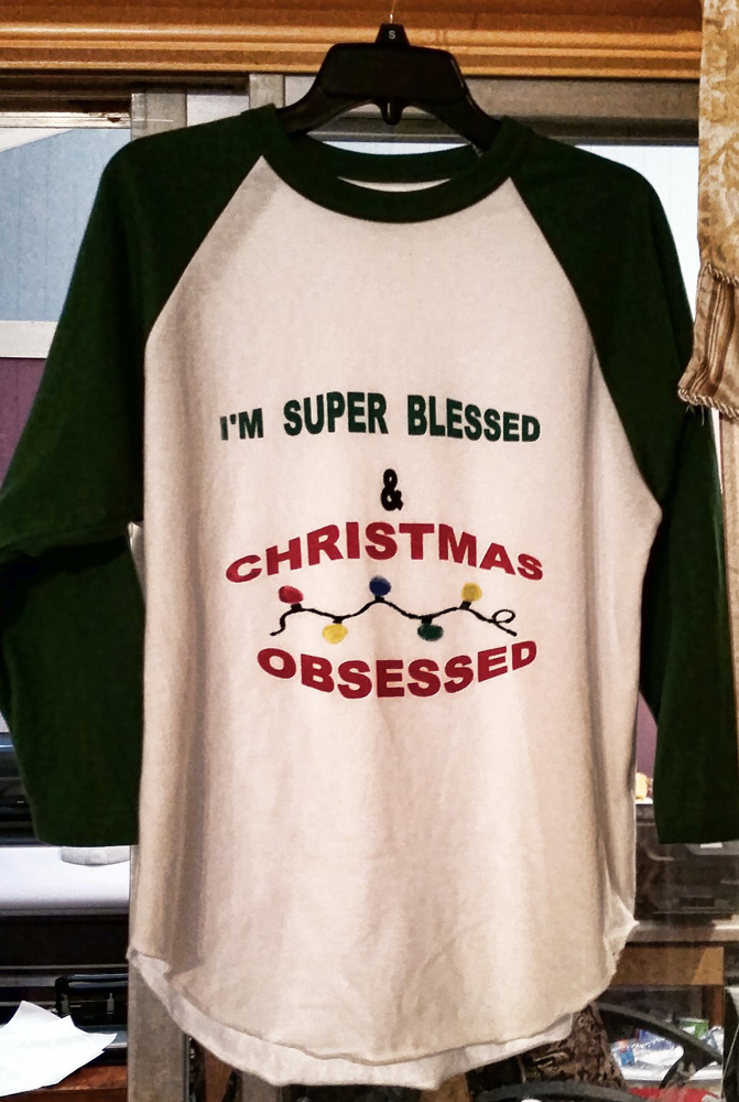 Christmas Tee
How many out are Christmas Obessed