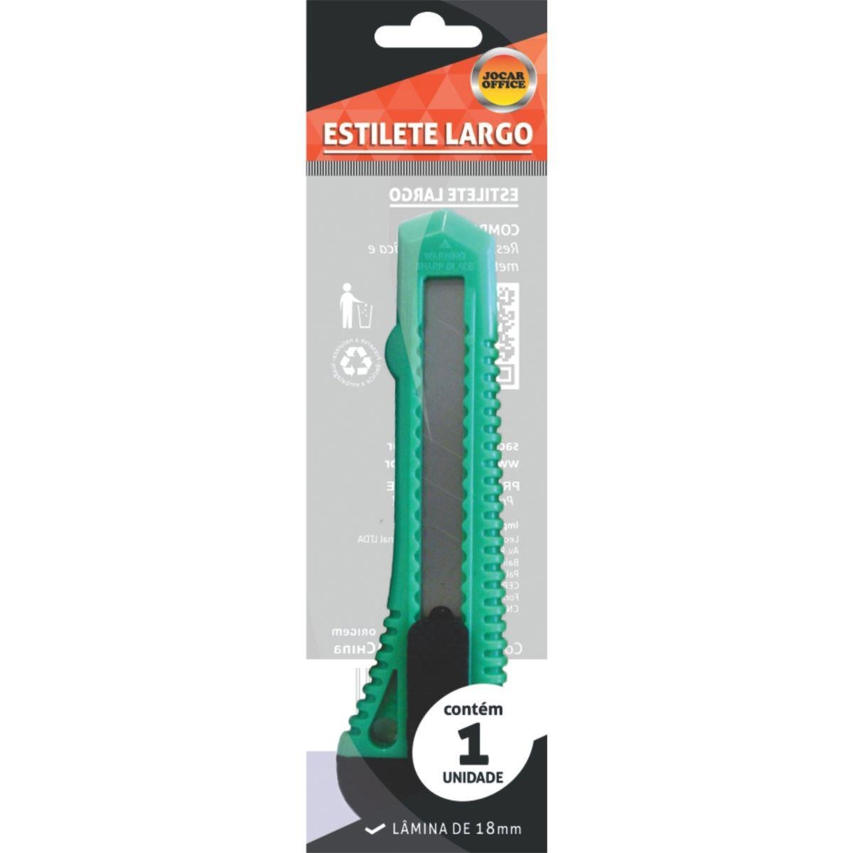 Estilete 18mm várias cores