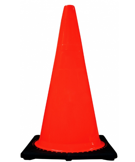 Cono anaranjado con base negra
En medidas de 45 cm, 71 cm y 91 cm
