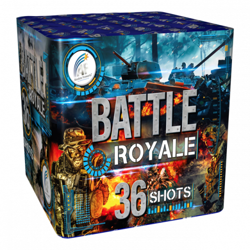 BATTLE ROYALE - Let the games begin! Battle Royale is a 36 Shot aerial clash of colour and noise, making it the perfect action-packed firework. £40