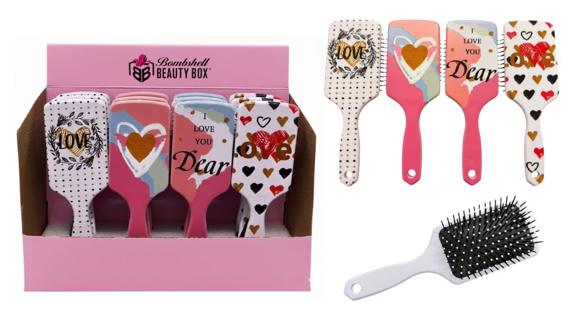 BR-387
HAIR BRUSH LOVE PATTERN SQUARE 12 UNIT DISPLAY
UPC: 812462034482
240 CS PACK