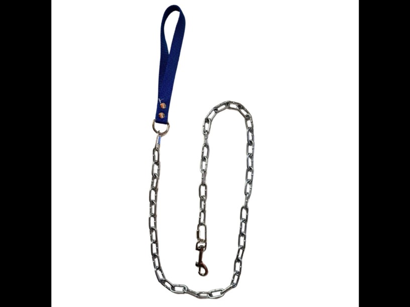 CADENA DE PASEO SOLDADA 
CON AGARRADERA DE NYLON
 MEDIANA 120CM