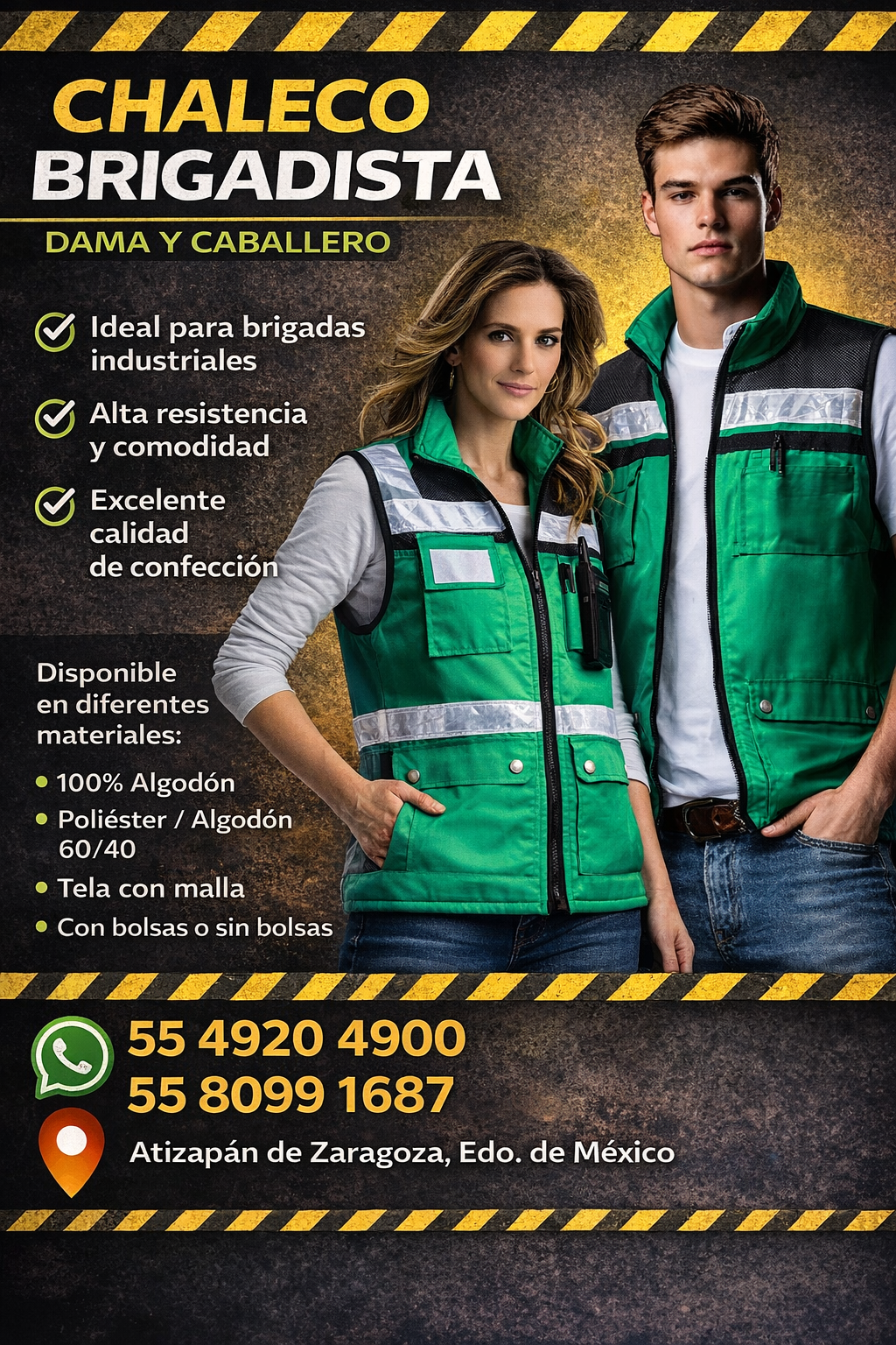 CHALECO TIPO BRIGADISTA