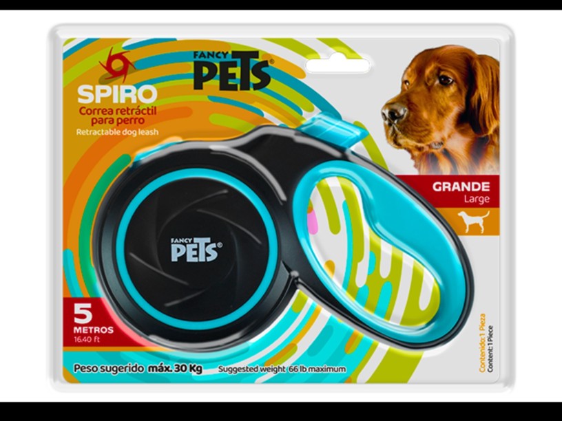 FL8386 CORREA RETRACTIL 
SPIRO GDE NEGRA 5 MTS