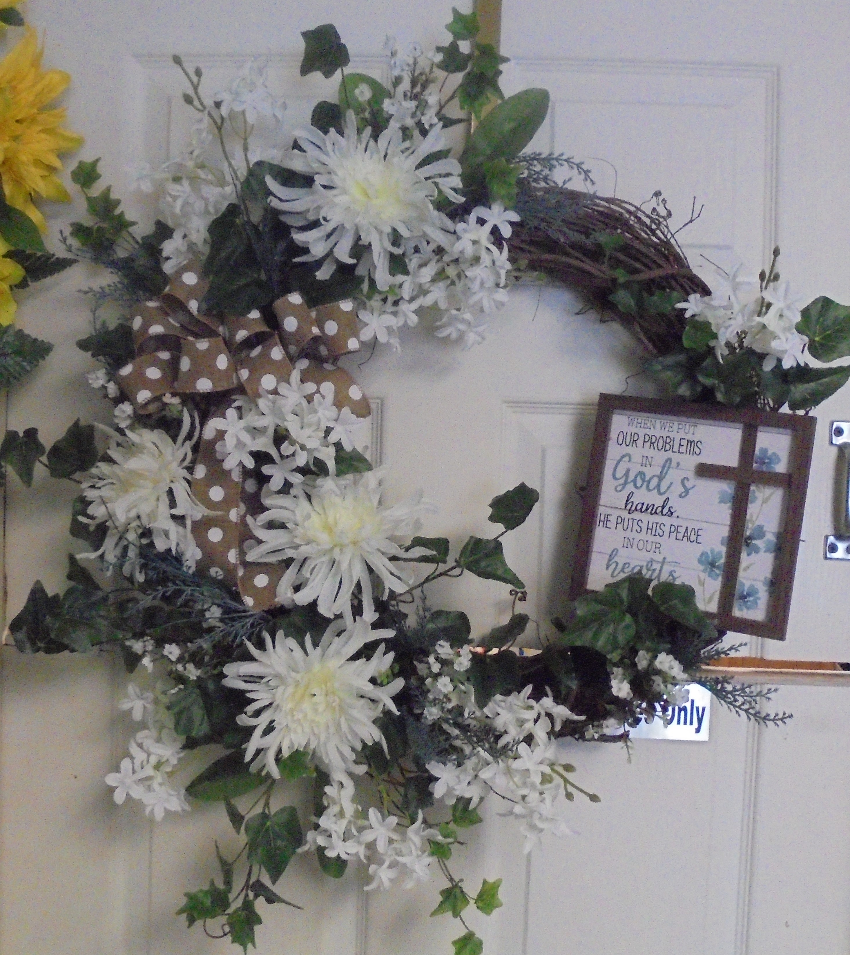 (25A)  Grapevine Wreath
W/ Religious Plaque
$65.00