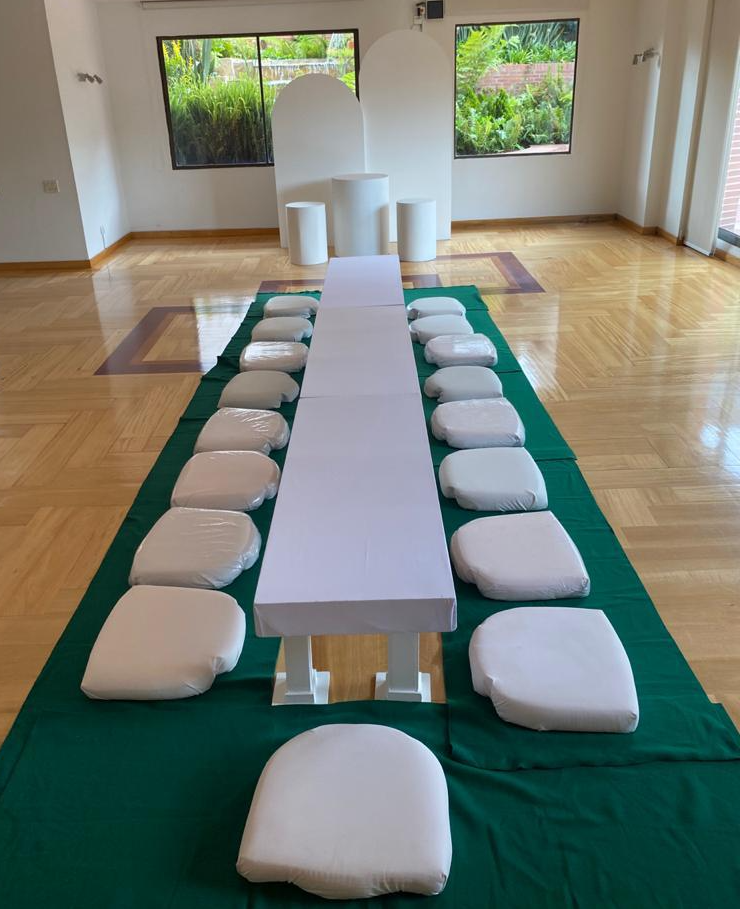 Mesa Rectangular Tapizada Baja
Con 6 Cojines+Manta
$80.000 Alquiler
Manejamos Variedad De Colores